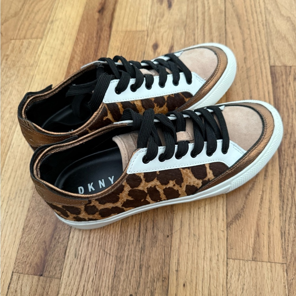 DKNY Women's Leopard Print Sneakers